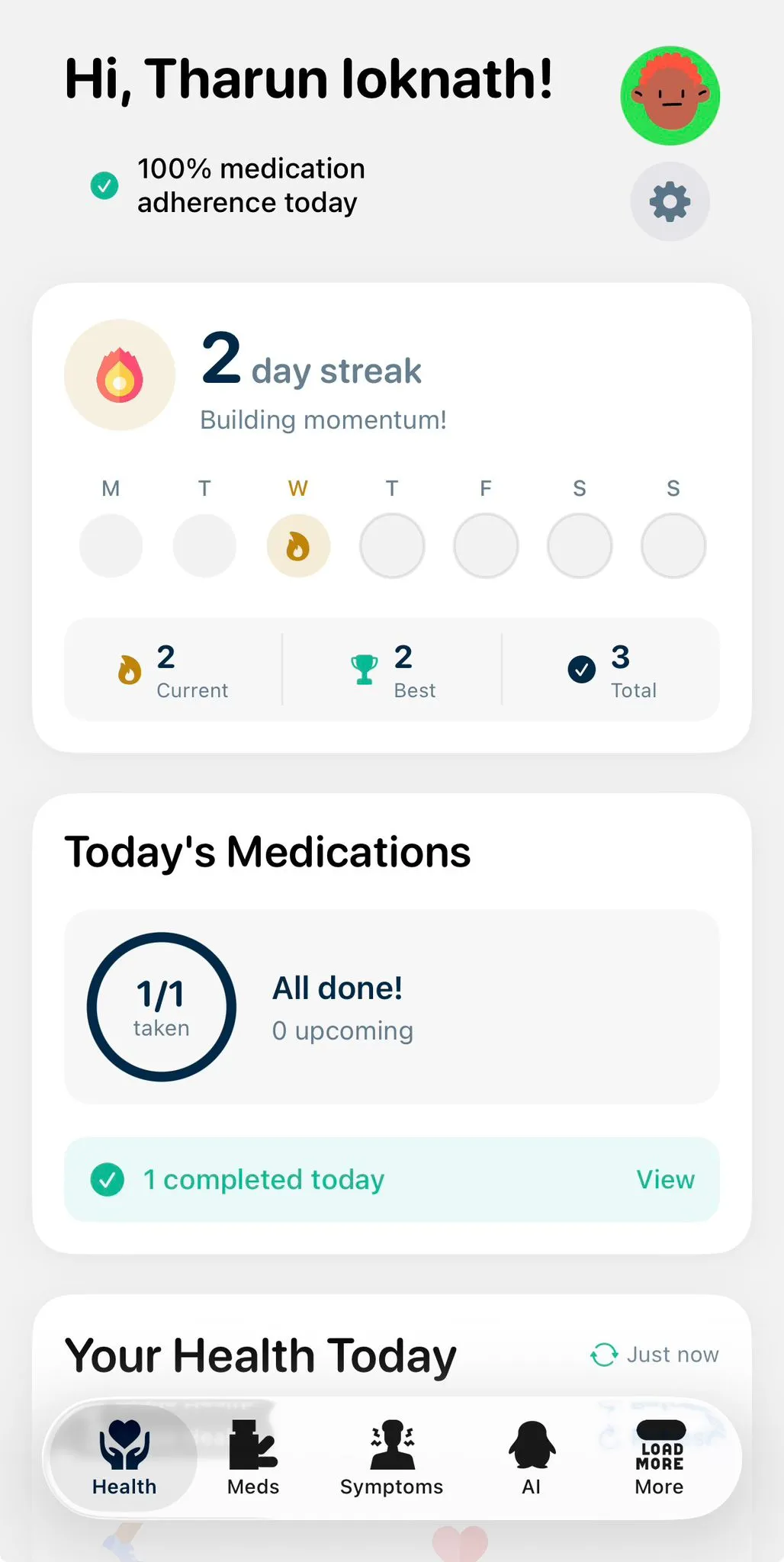 Dashboard & reminders
