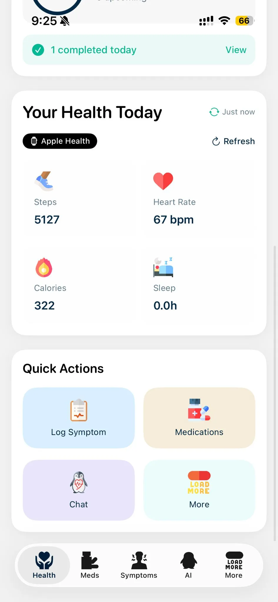 Health data & actions